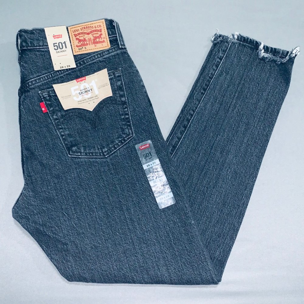 Levi's 501 Skinny Jeans 30 x 29 High Rise
